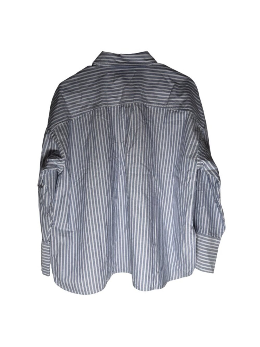 Everlane The Boxy Oxford Shirt Women's Size Medium in Blue & White Stripe NWT! - Picture 7 of 7